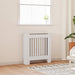 Radiator Deksel 2 pcs Hvit 78 x 19 x 81,5cm Konstruert tre