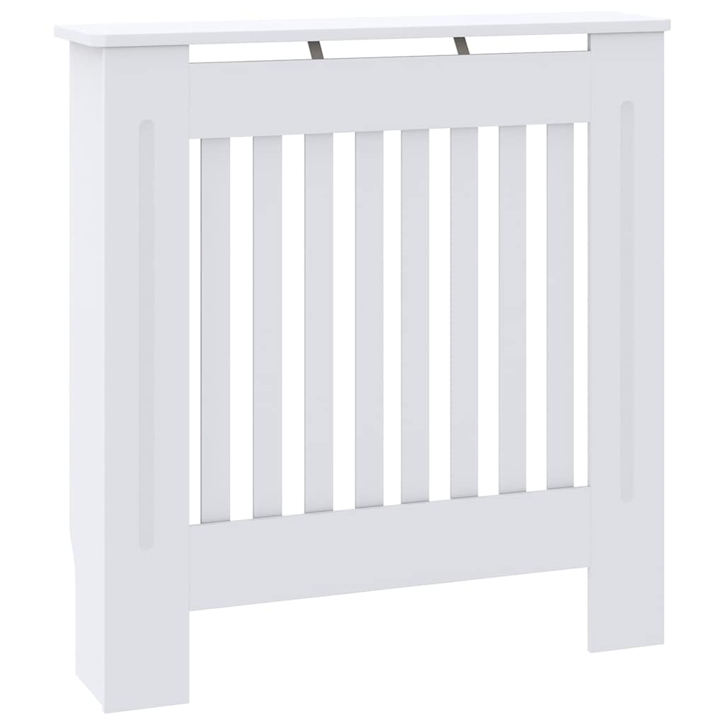 Radiator Deksel 2 pcs Hvit 78 x 19 x 81,5cm Konstruert tre