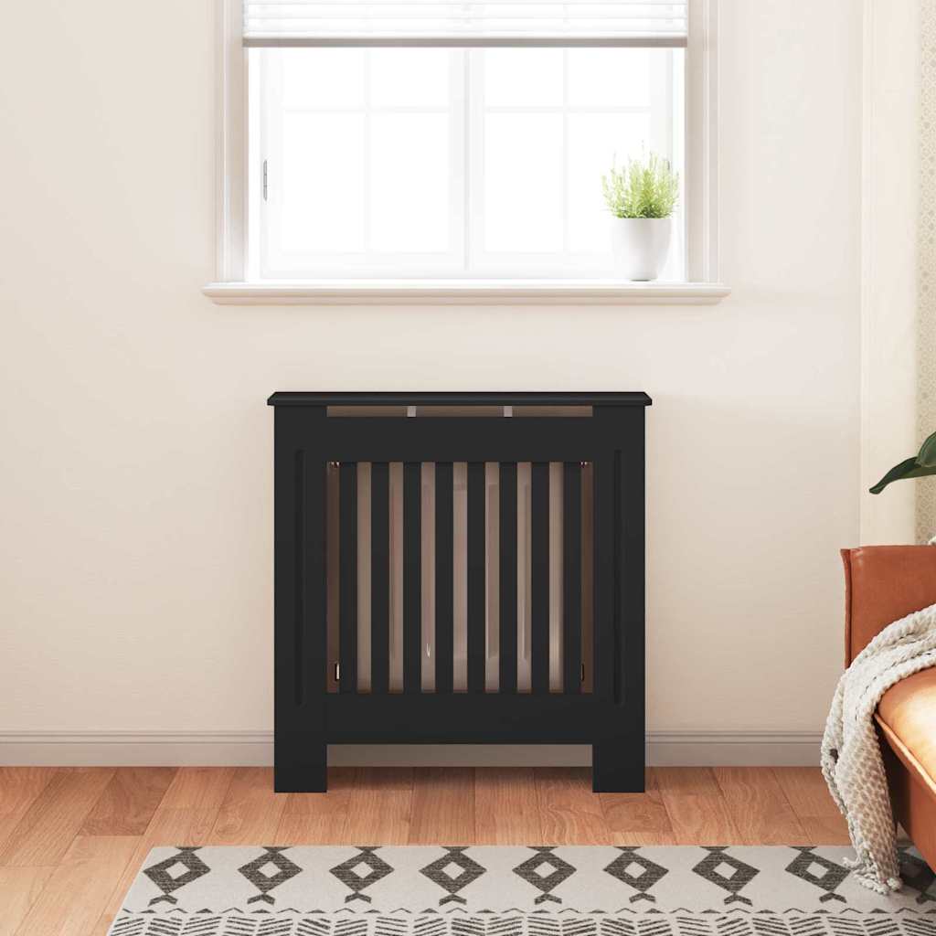 Radiator Deksel Svart 78 x 19 x 81,5cm Konstruert tre