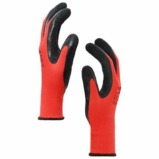 Arbeidshansker 24 pcs Rød og svart 8 / m Latexbelegg