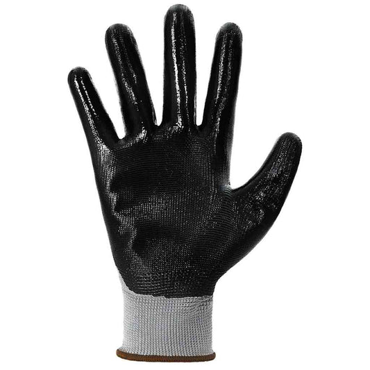 Arbeidshansker 12 pcs Grå og svart 8 / m Polyester