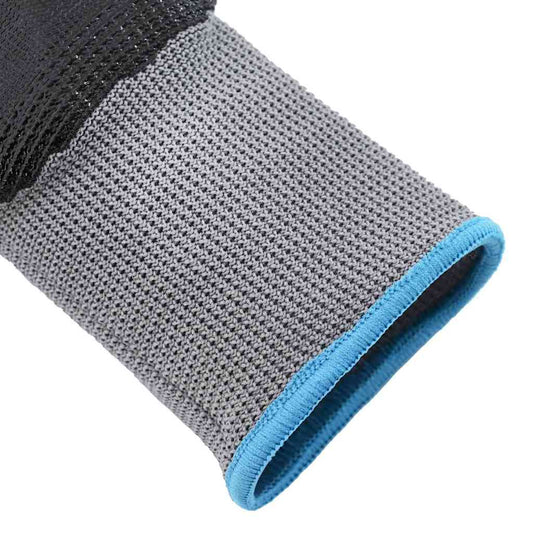 Arbeidshansker 24 pcs Grå og svart 9 / l Polyester