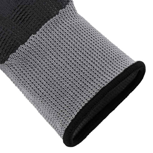 Arbeidshansker 24 pcs Grå og svart 10 / xl Polyester