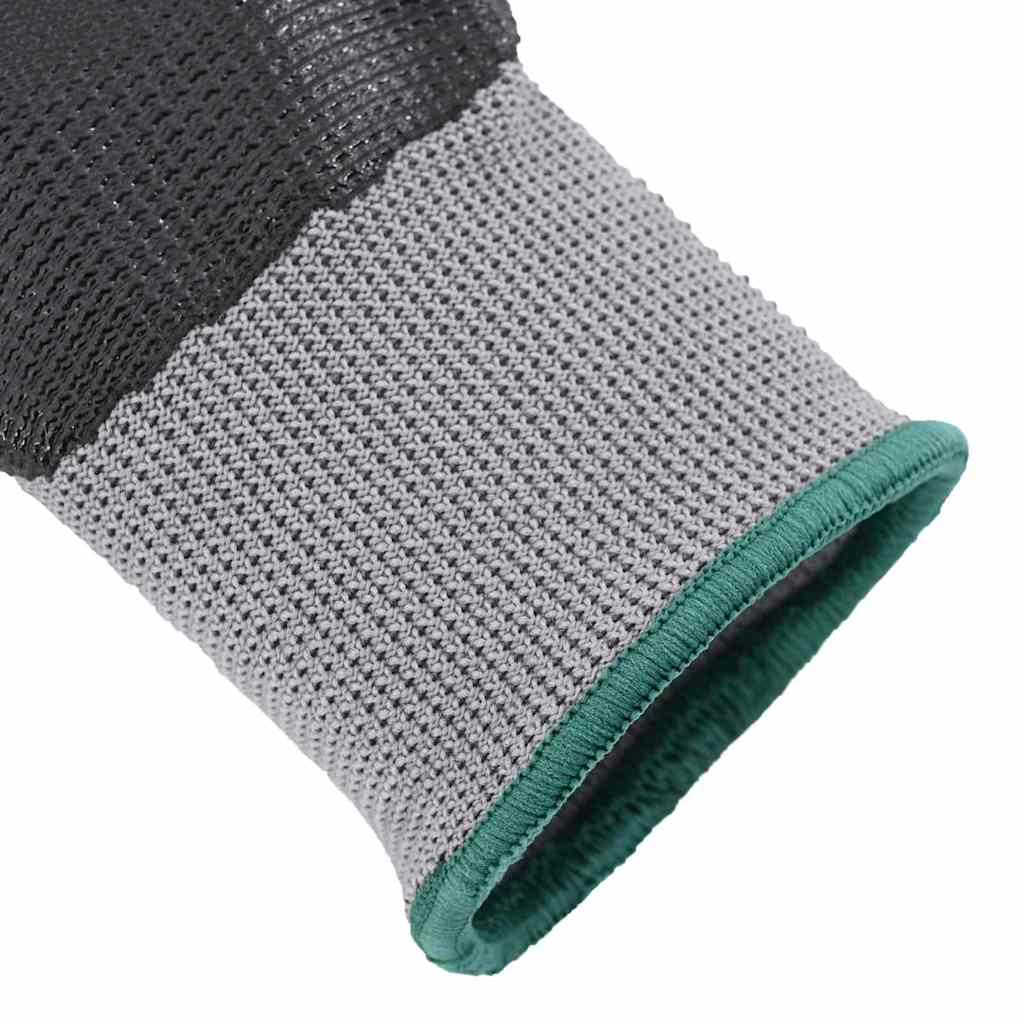 Arbeidshansker 12 pcs Grå og svart 11 / XXL Polyester