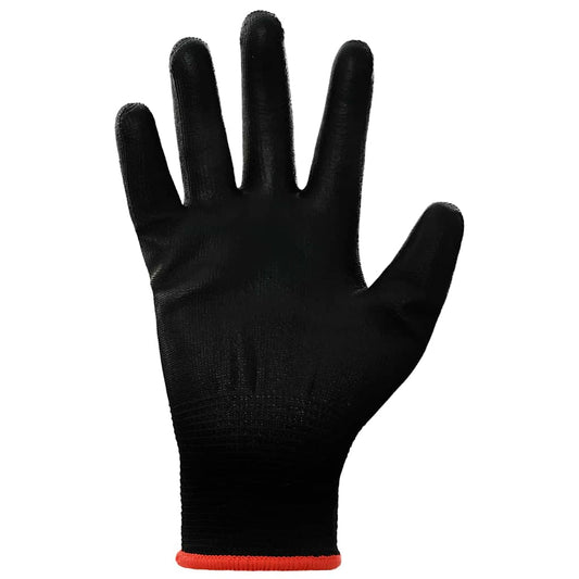 Arbeidshansker 12 pcs Svart 7 / S Polyester