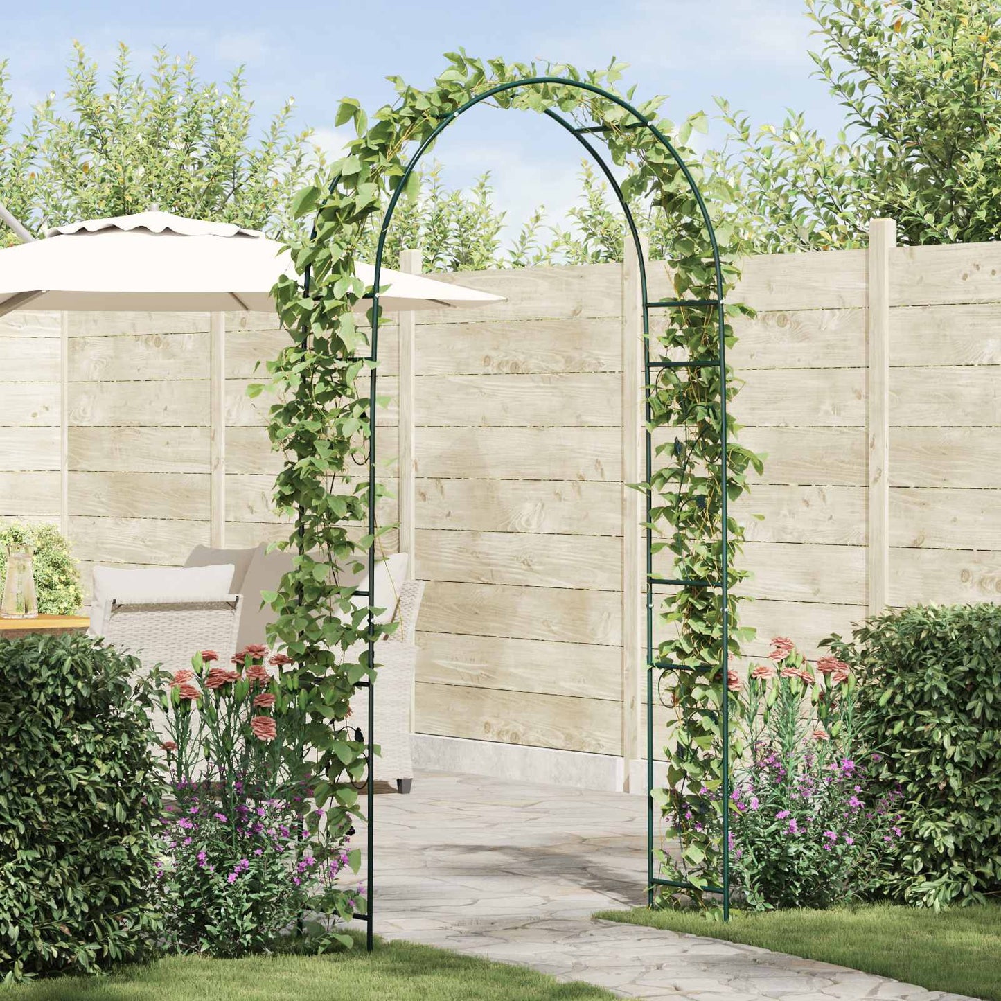 Hagebue Blomster grønn 115 x 37 x 231 cm