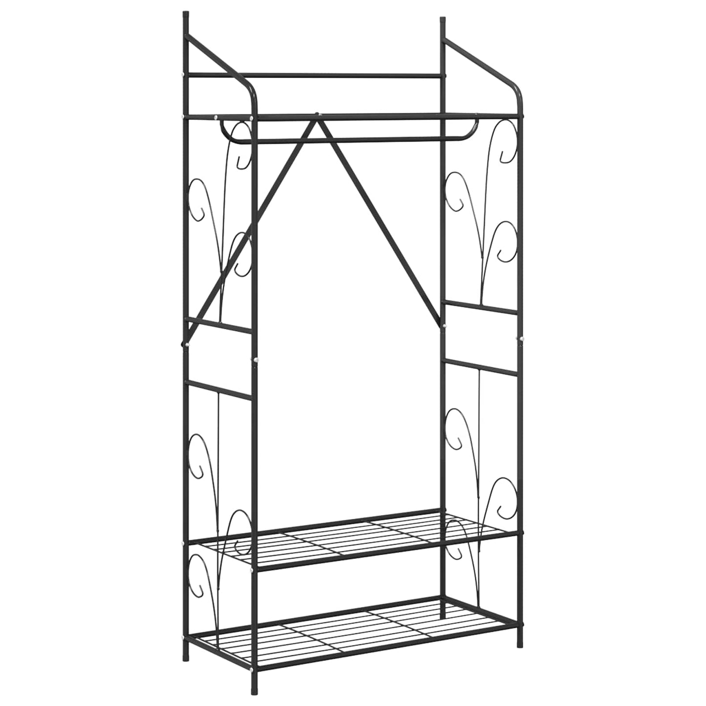 Åpen Garderobe Ensfarget 78 x 36 x 158 cm