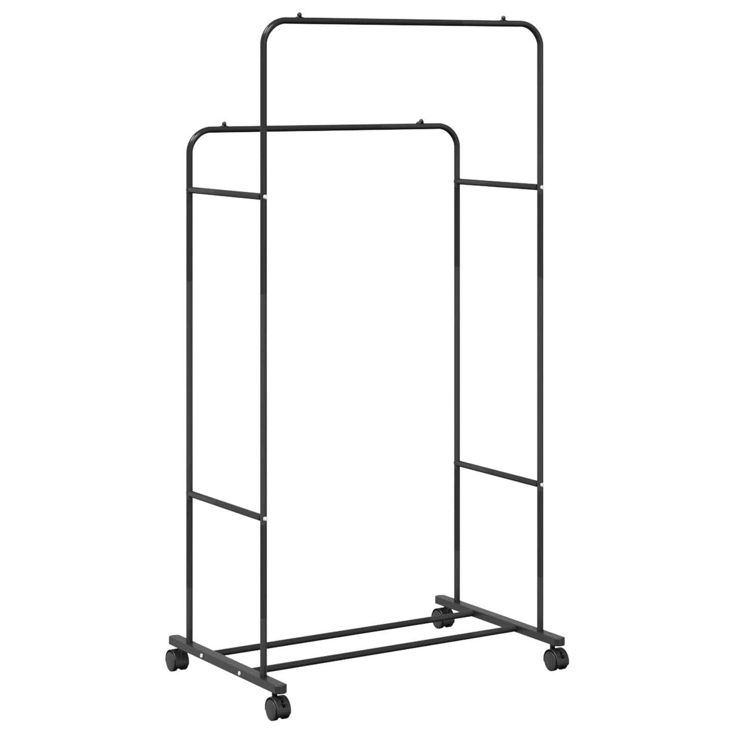 Klesstativ Ensfarget Svart 80 x 53 x 156 cm