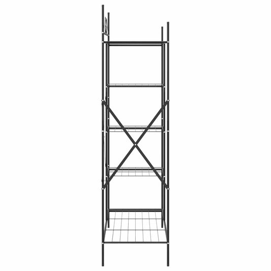 Åpen Garderobe med hylle Svart 104,5 x 45 x 172 cm Stål