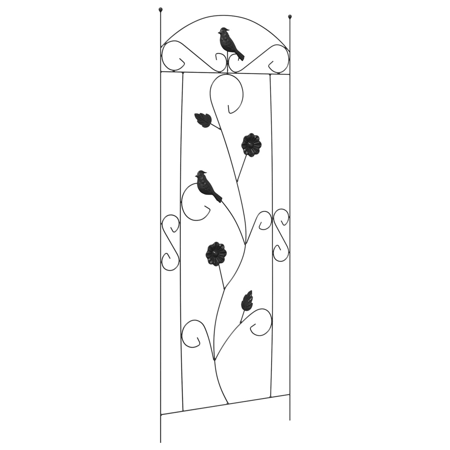 Hage Hegning 3 pcs Svart 110 x 40 cm Stål