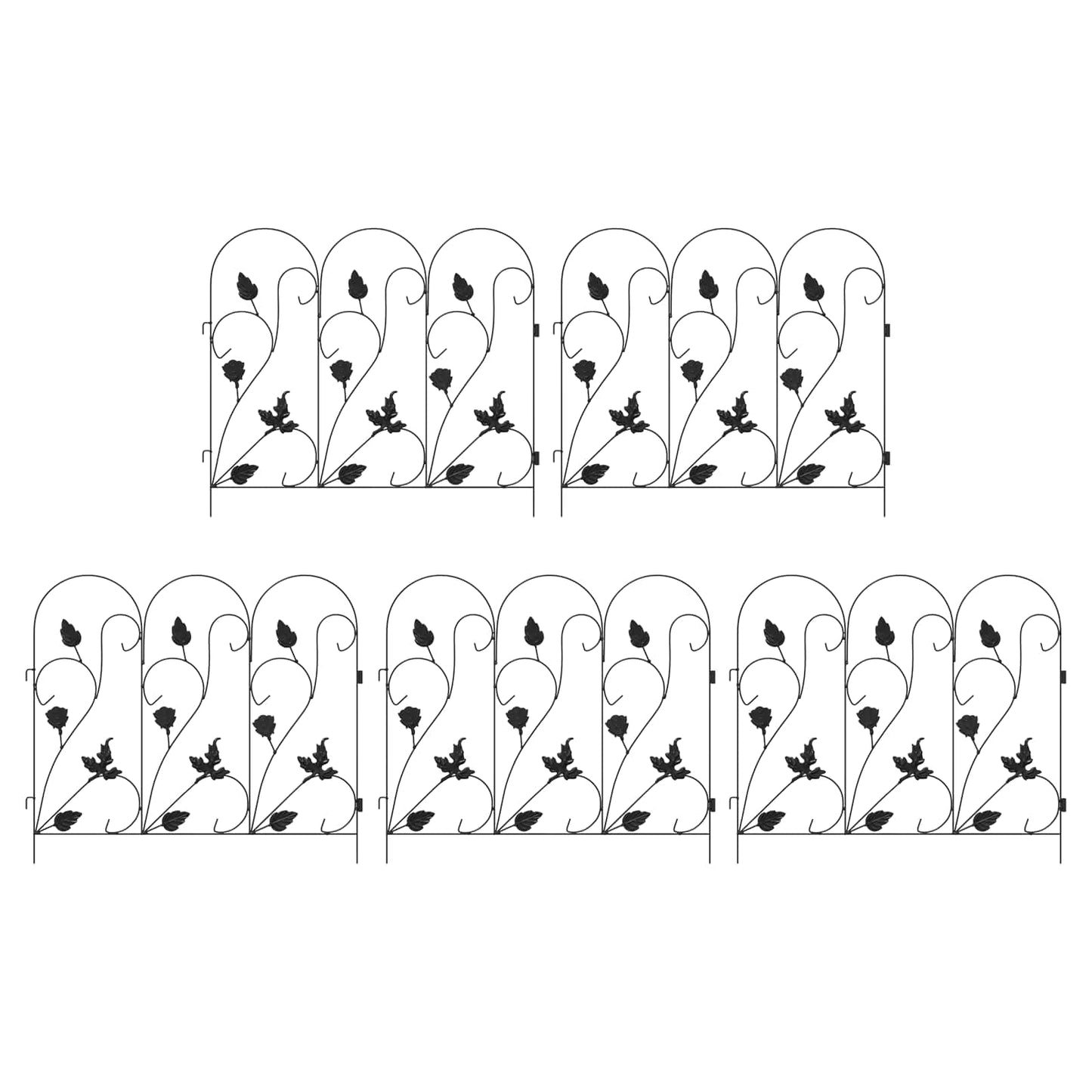 Hage Hegning 5 pcs Svart Stål