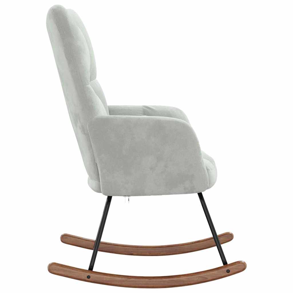 Gyngestol Lysegrå 78 x 61 x 98 cm Fløyel