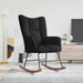 Gyngestol Svart 78 x 61 x 98 cm Fløyel