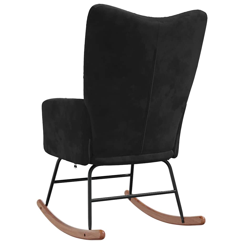 Gyngestol Svart 78 x 61 x 98 cm Fløyel