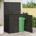 Søppelboks 2 pcs Svart 130 x 80 x 115 cm Polyethylen