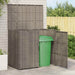 Søppelboks 2 pcs Grå 130 x 80 x 115 cm Polyethylen