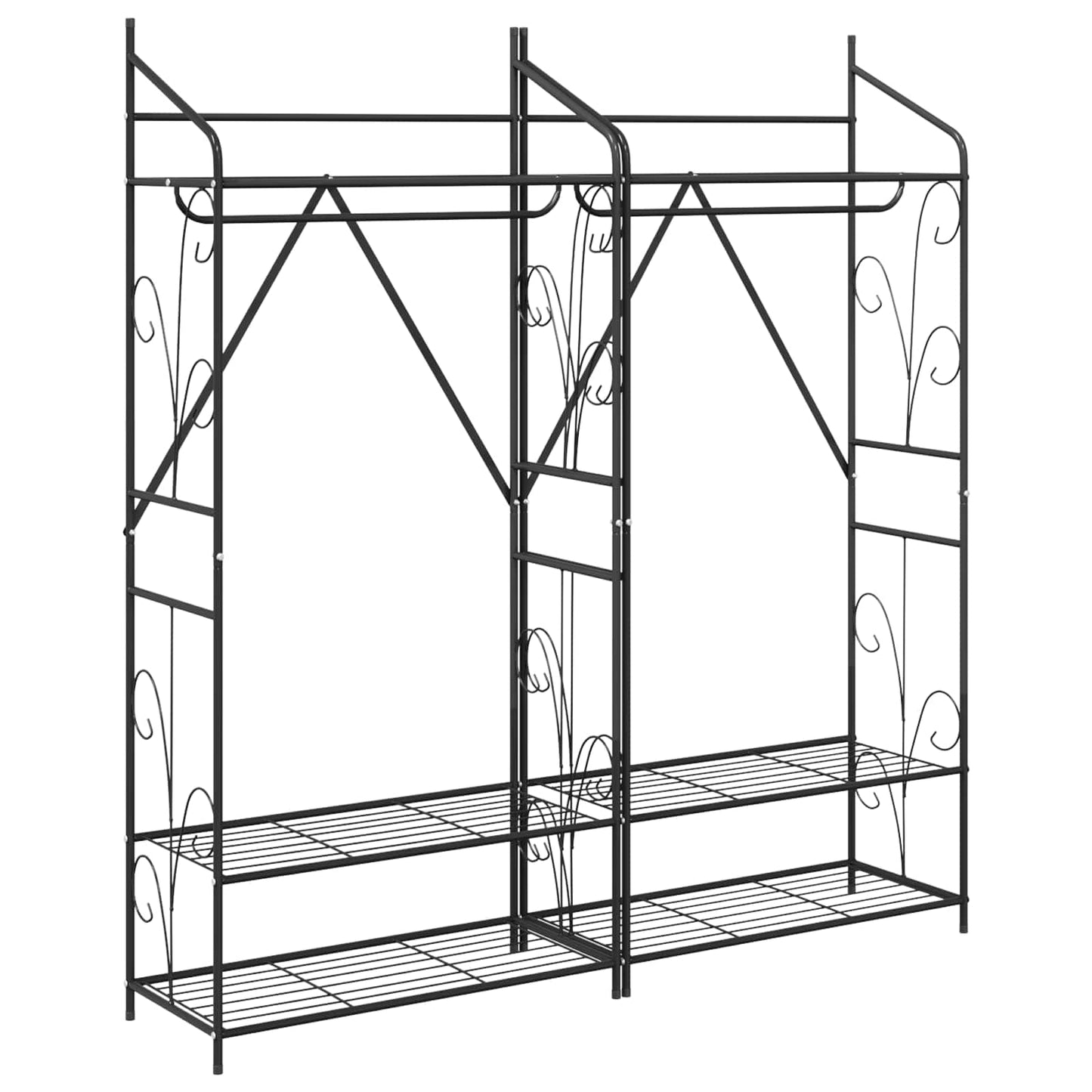 Åpen Garderobe Ensfarget 2 pcs 78 x 36 x 158 cm