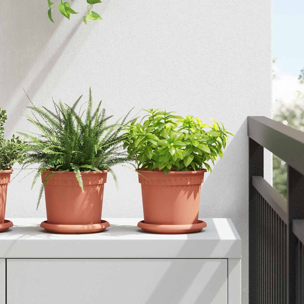 Plantepotter 6 pcs Klinker Rød Ø 15 x 12 cm Plast