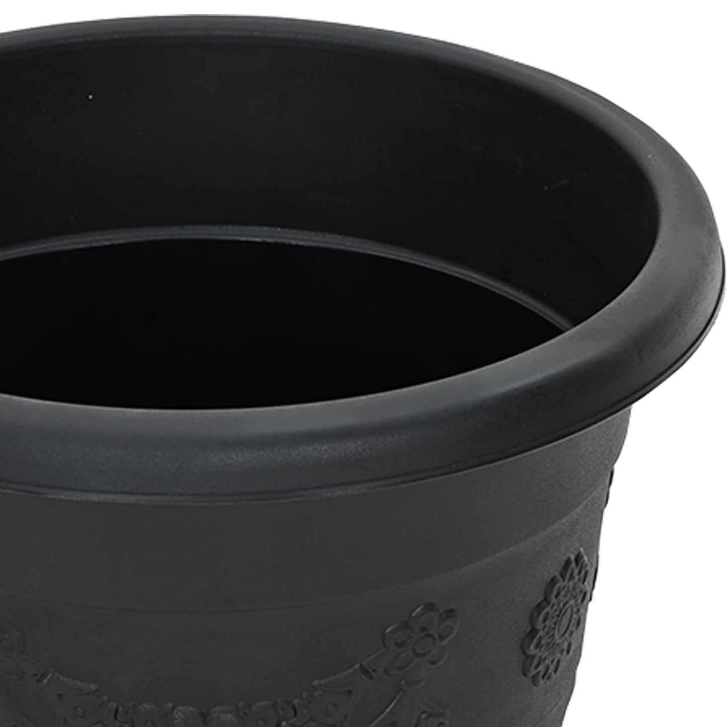 Plantepotter 6 pcs Svart Ø 22 x 18 cm Plast