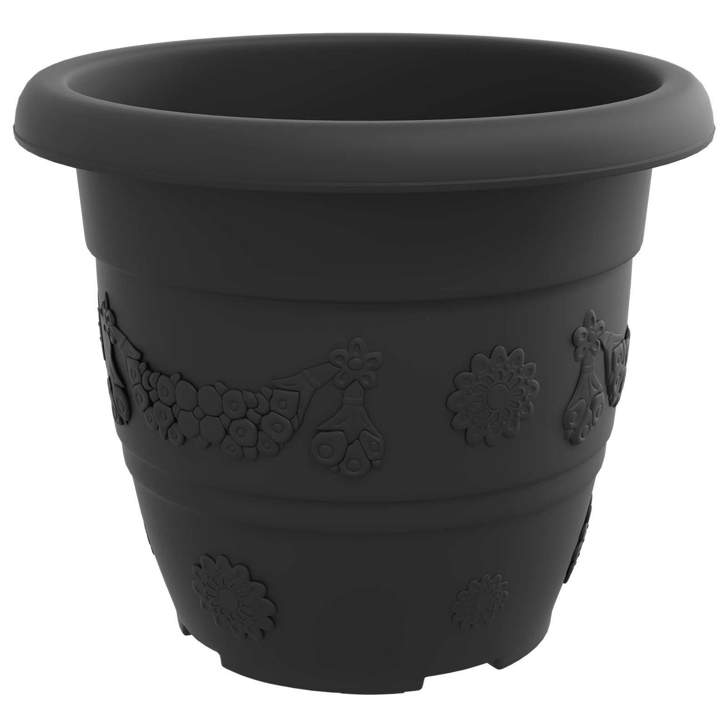 Plantepotter 6 pcs Svart Ø 30 x 25 cm Plast