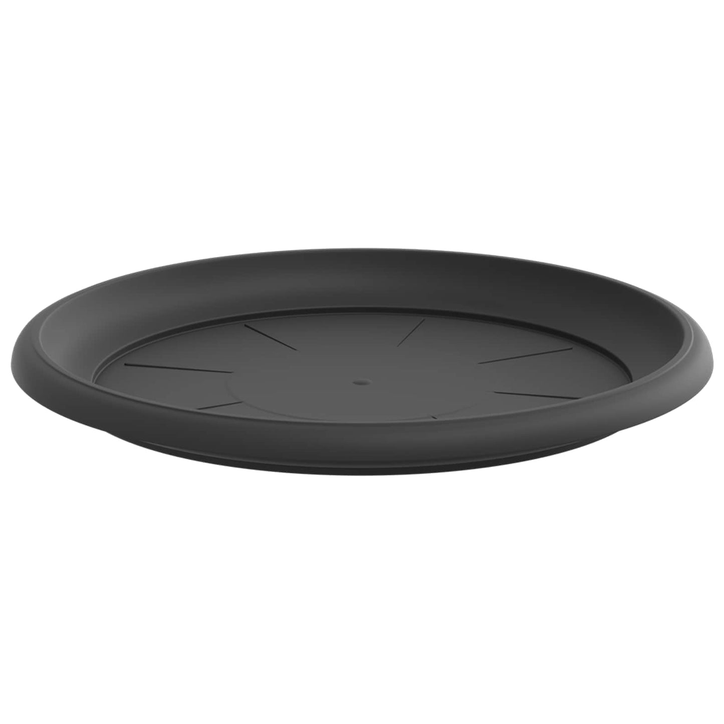 Plantepotter 6 pcs Svart Ø 26 x 21.5 cm Plast vidaXL