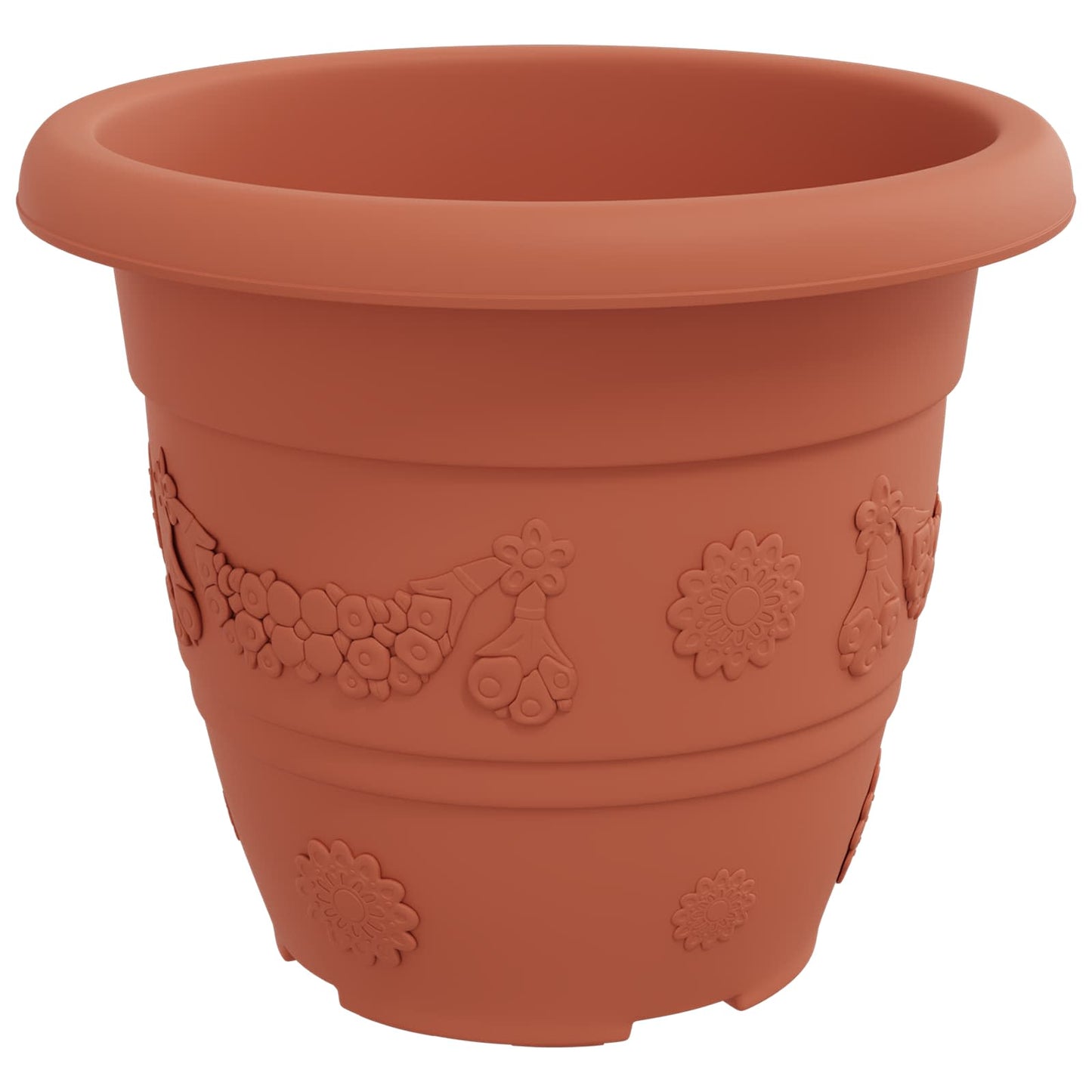 Plantepotter 24 pcs Klinker Rød Ø 26 x 21.5 cm Plast