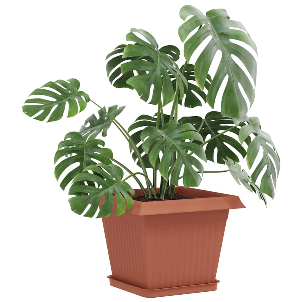 Plantepotter 24 pcs Klinker Rød 28,5 x 28,5 x 22 cm Plast