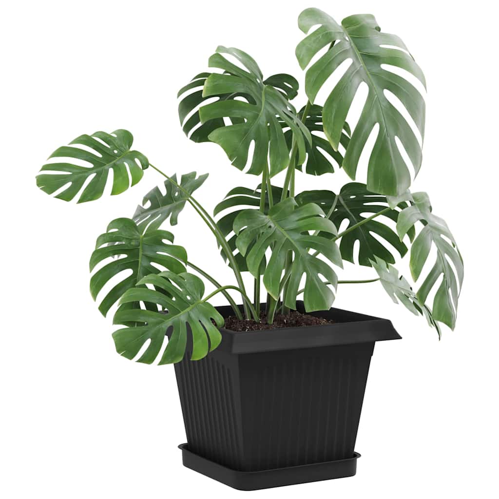 Plantepotter 24 pcs Svart 20 x 20 x 16 cm Plast
