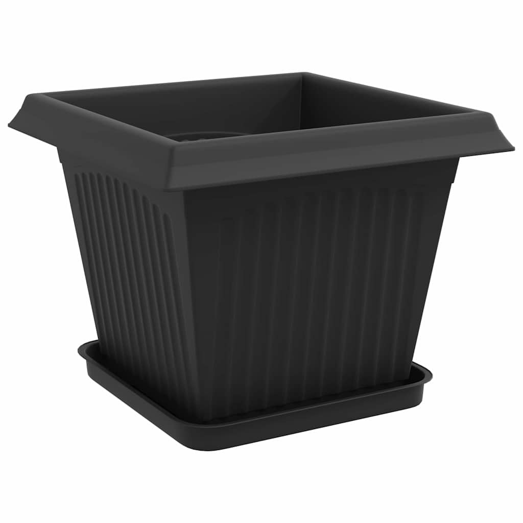 Plantepotter 24 pcs Svart 33 x 33 x 26 cm Plast