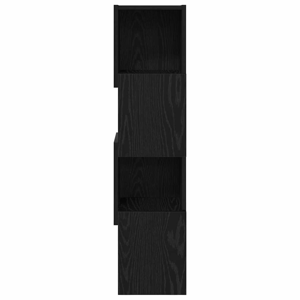 Hjørneskap Svart Eik 25,5x25x102cm Konstruert tre