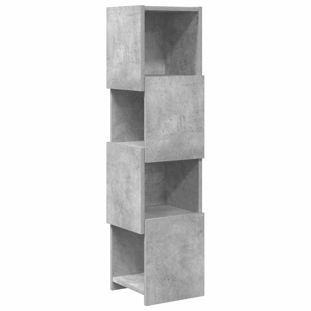 Hjørneskap Betonggrå 25,5x25x102cm Konstruert tre