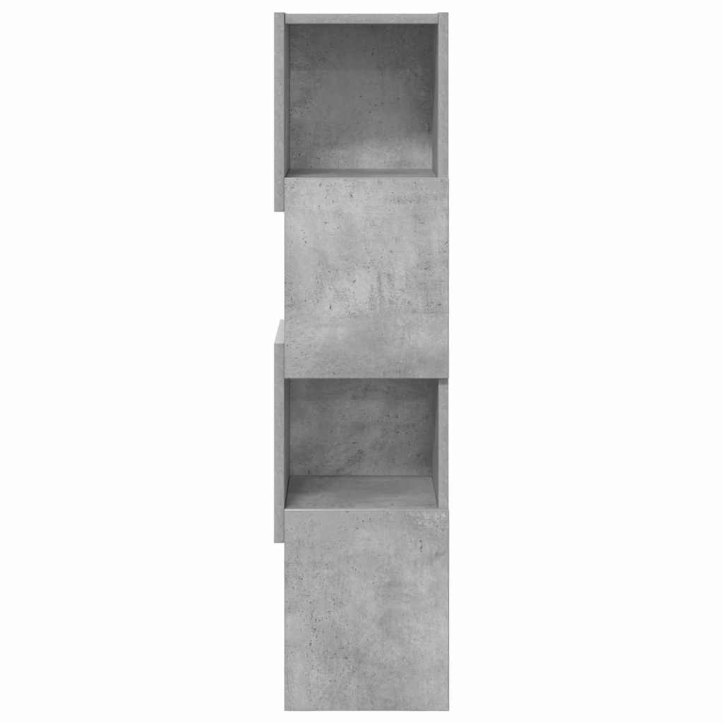 Hjørneskap Betonggrå 25,5x25x102cm Konstruert tre