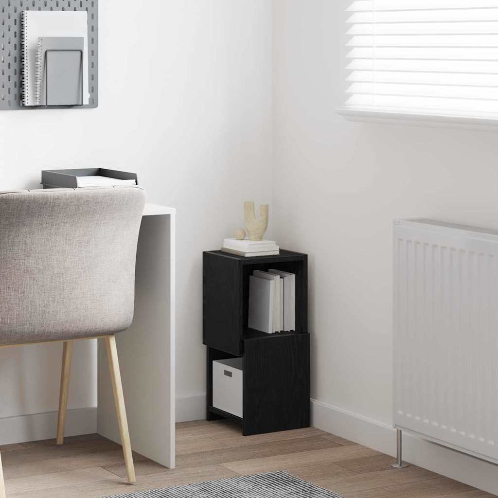 Hjørneskap Svart Eik 25,5x25x55cm Konstruert tre