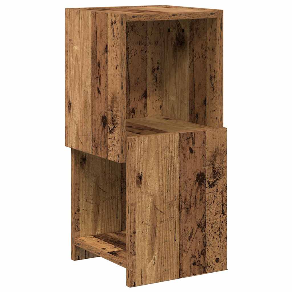 Hjørneskap Gammelt tre 25,5x25x55cm Konstruert tre