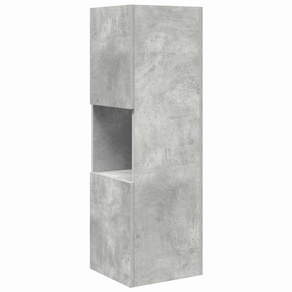 Hjørneskap Betonggrå 30,5x30x95cm Konstruert tre