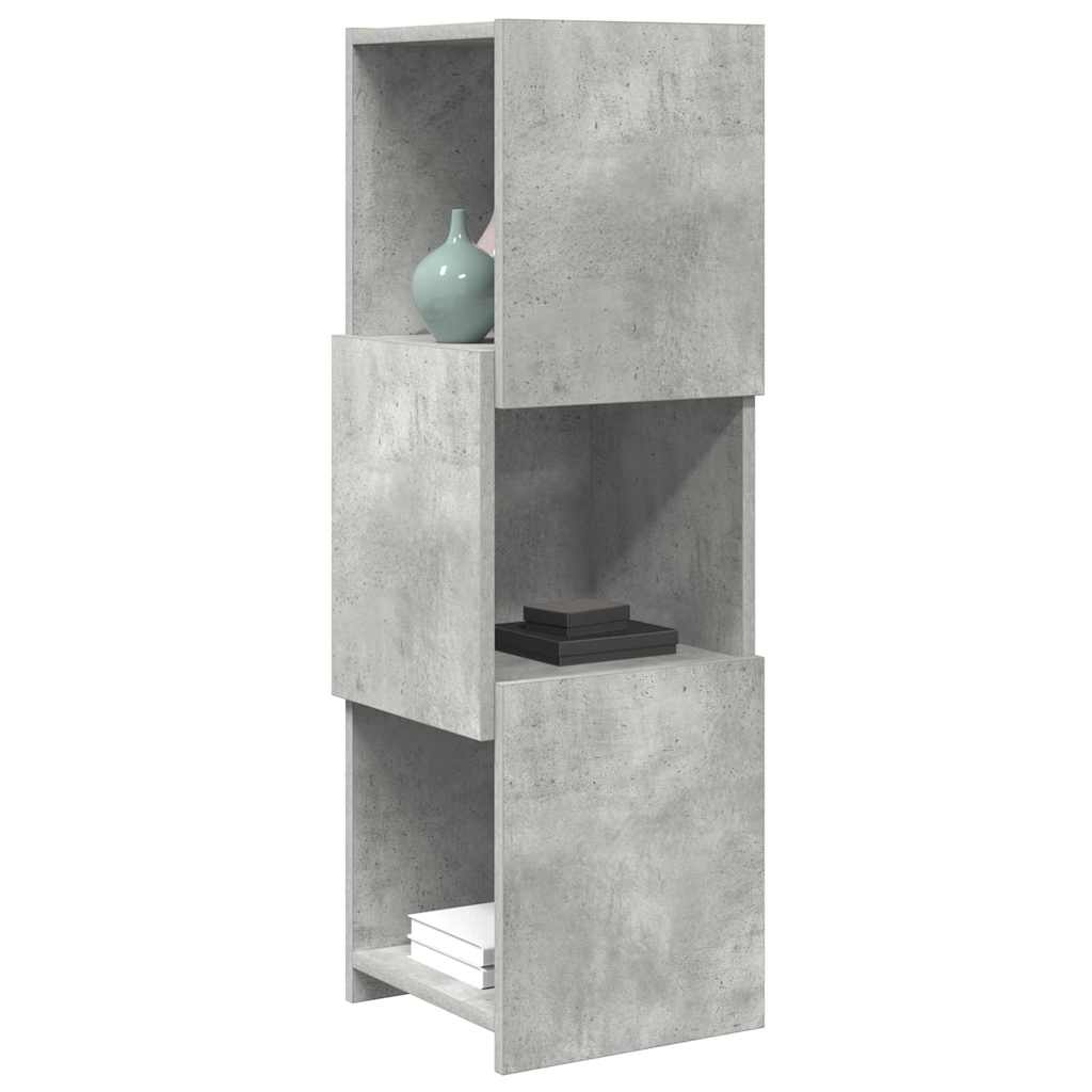 Hjørneskap Betonggrå 30,5x30x95cm Konstruert tre