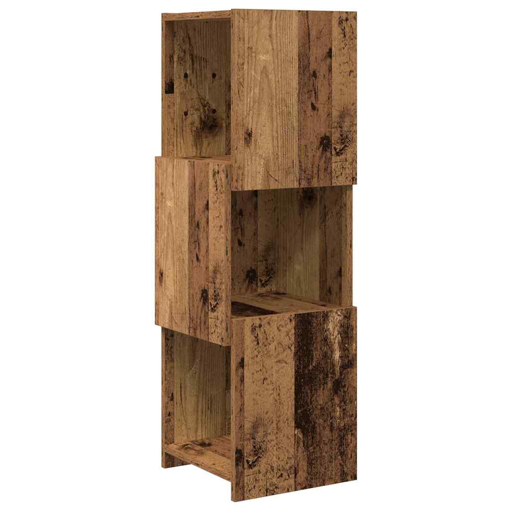 Hjørneskap Gammelt tre 30,5x30x95cm Konstruert tre