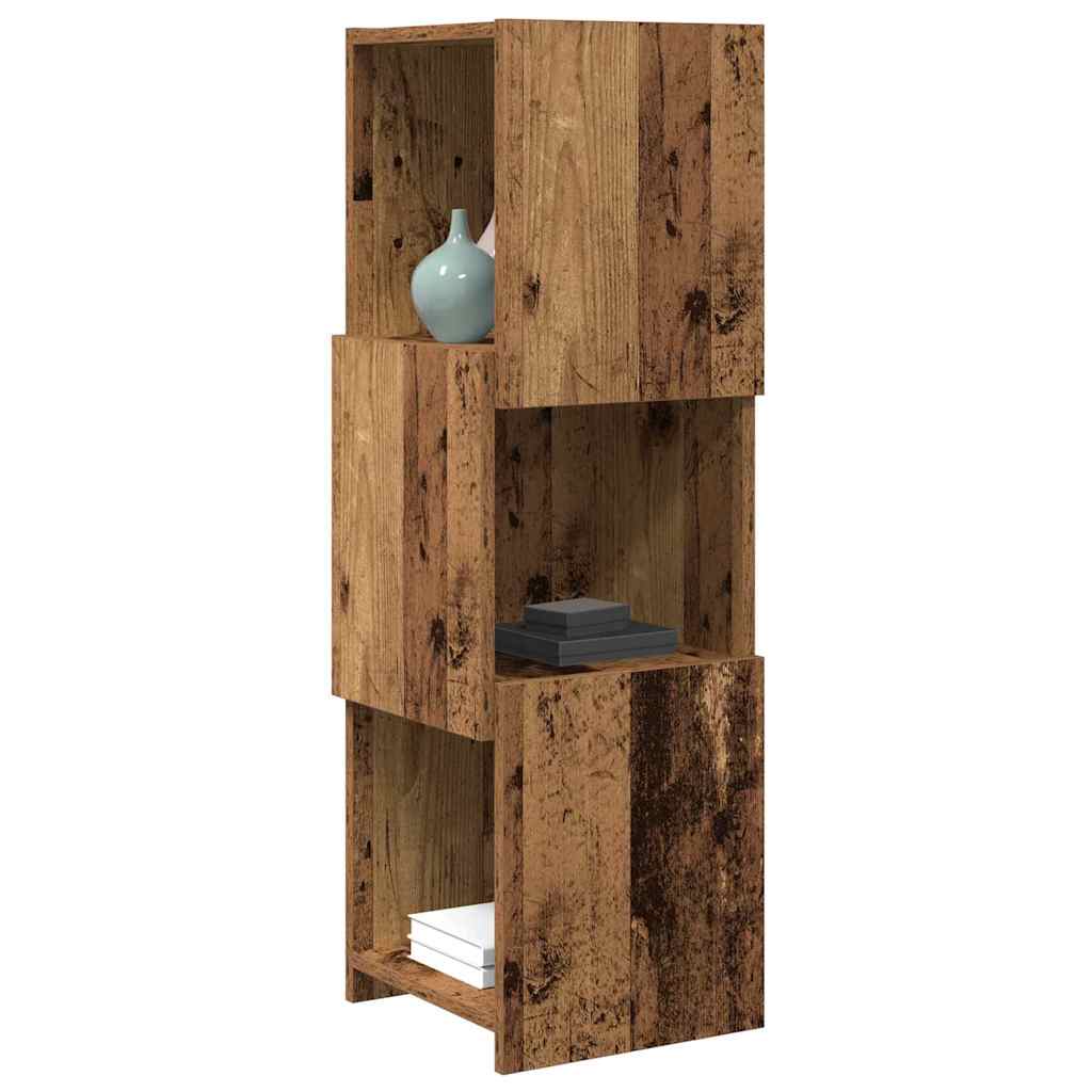 Hjørneskap Gammelt tre 30,5x30x95cm Konstruert tre