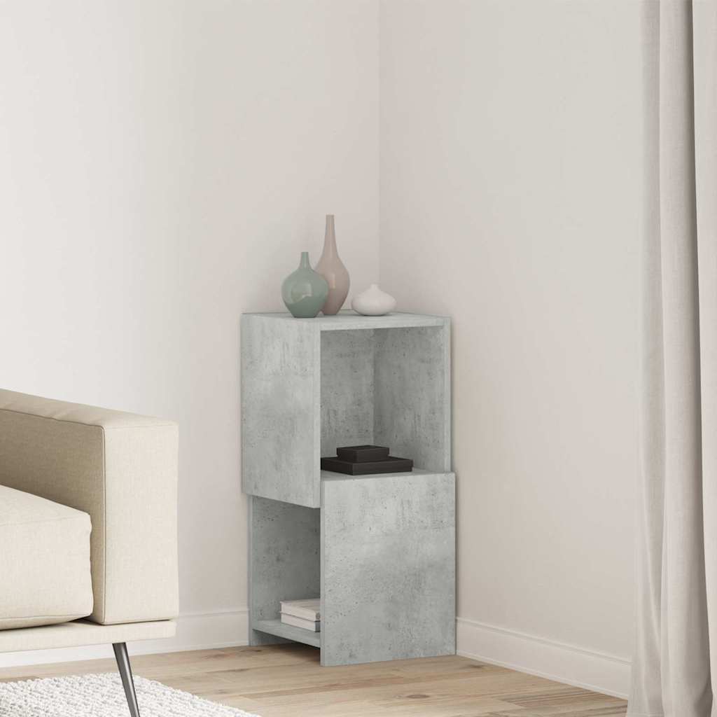 Hjørneskap Betonggrå 30,5x30x65cm Konstruert tre