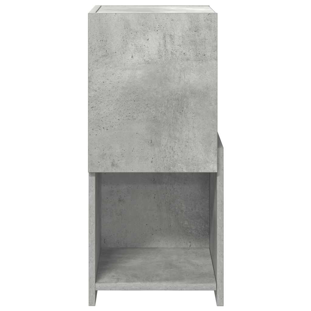 Hjørneskap Betonggrå 30,5x30x65cm Konstruert tre