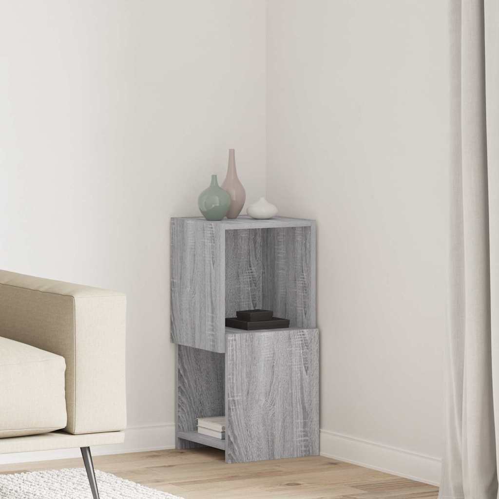 Hjørneskap Grå Sonoma 30,5x30x65cm Konstruert tre