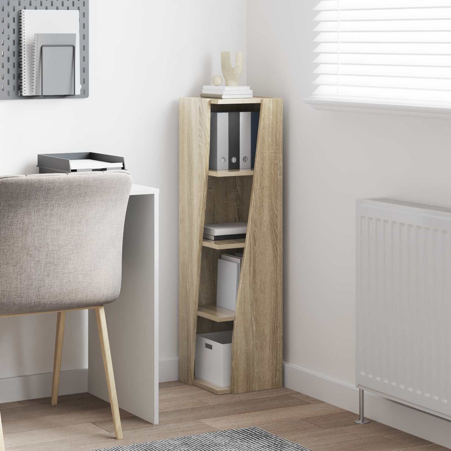 Hjørneskap Sonoma eik 27,5x27x102cm Konstruert tre