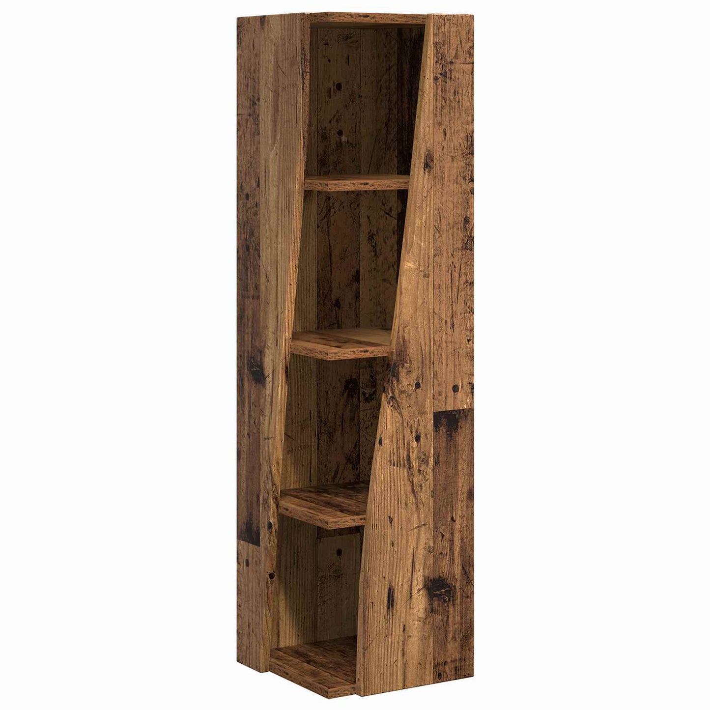 Hjørneskap Gammelt tre 27,5x27x102cm Konstruert tre