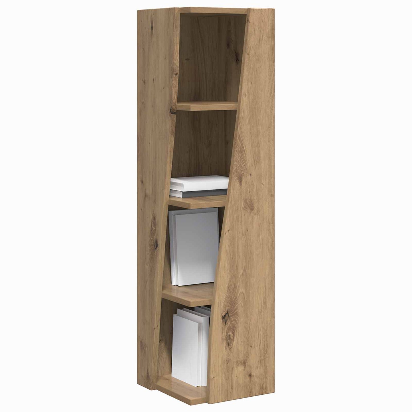 Hjørneskap 27,5x27x102cm Konstruert tre Artisan Eik