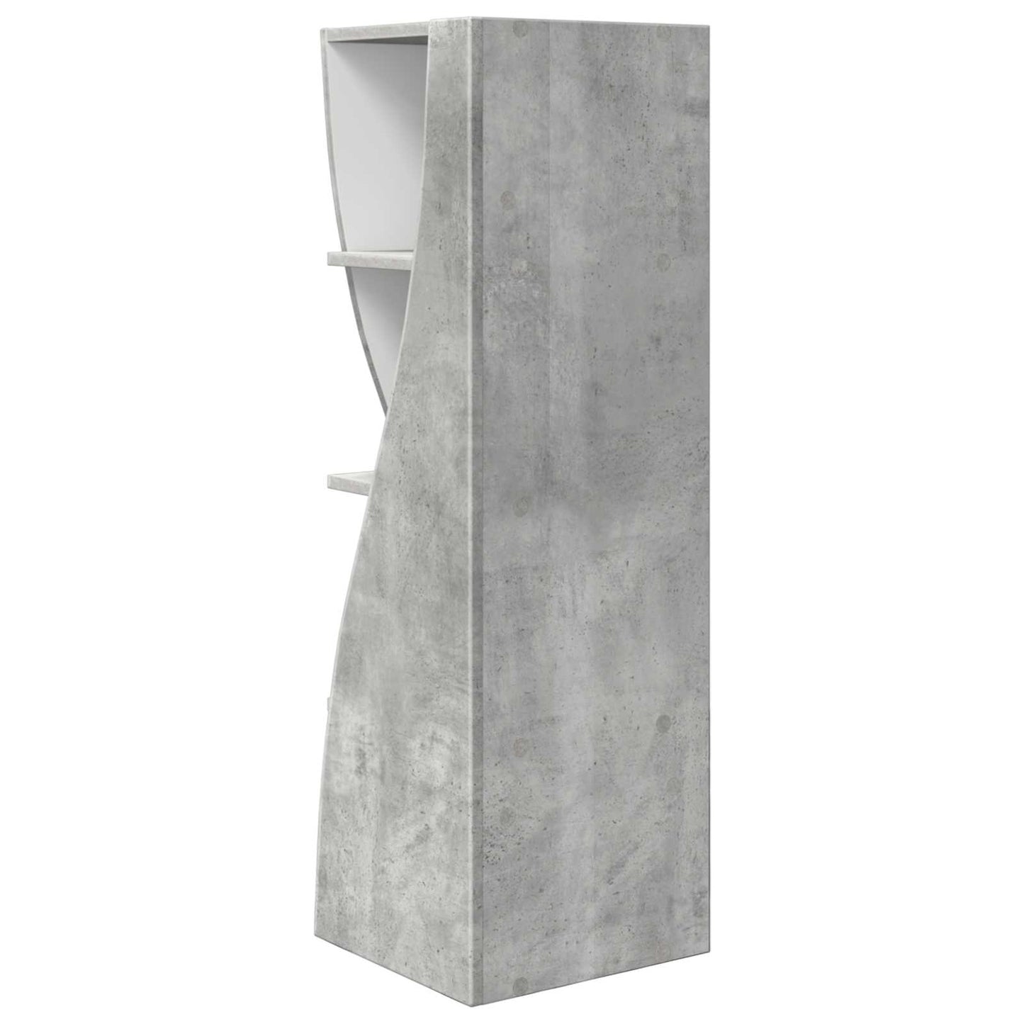 Hjørneskap Betonggrå 32x32x102cm Konstruert tre