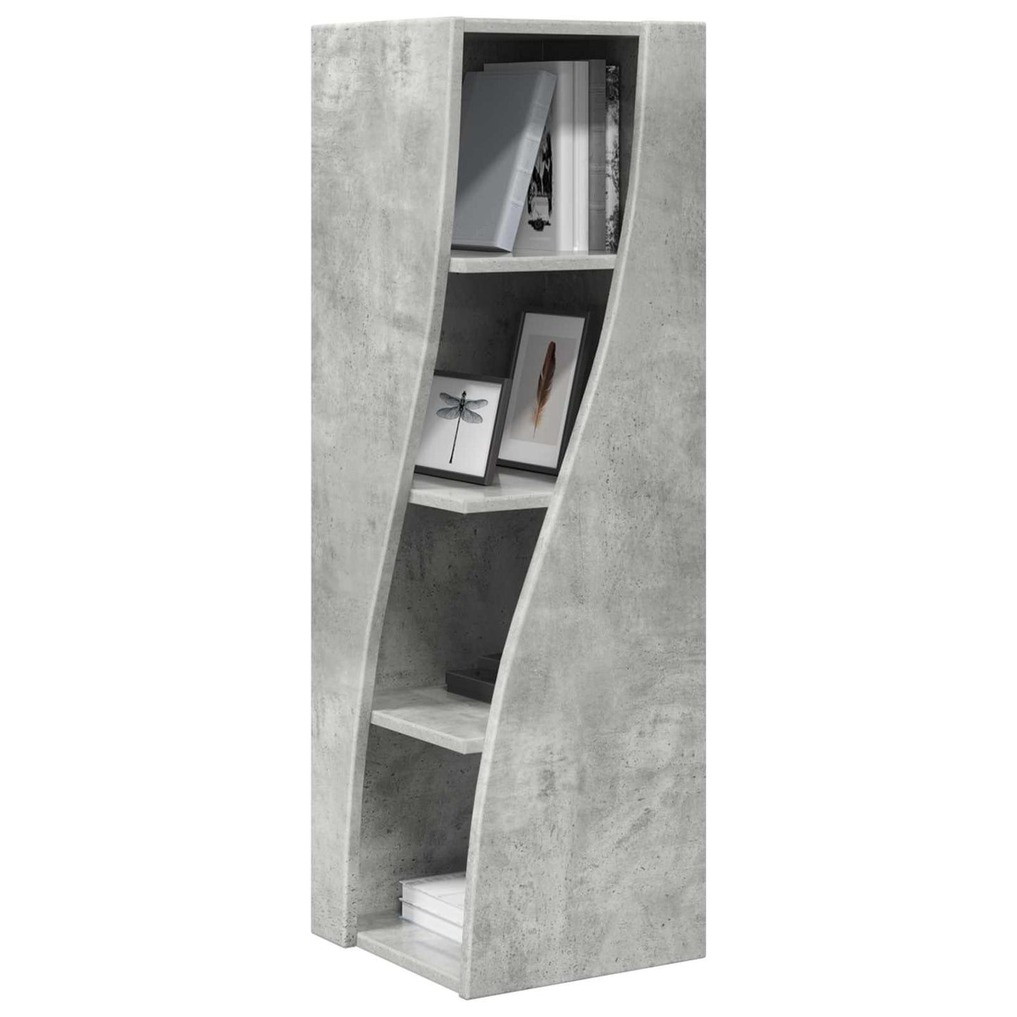 Hjørneskap Betonggrå 32x32x102cm Konstruert tre