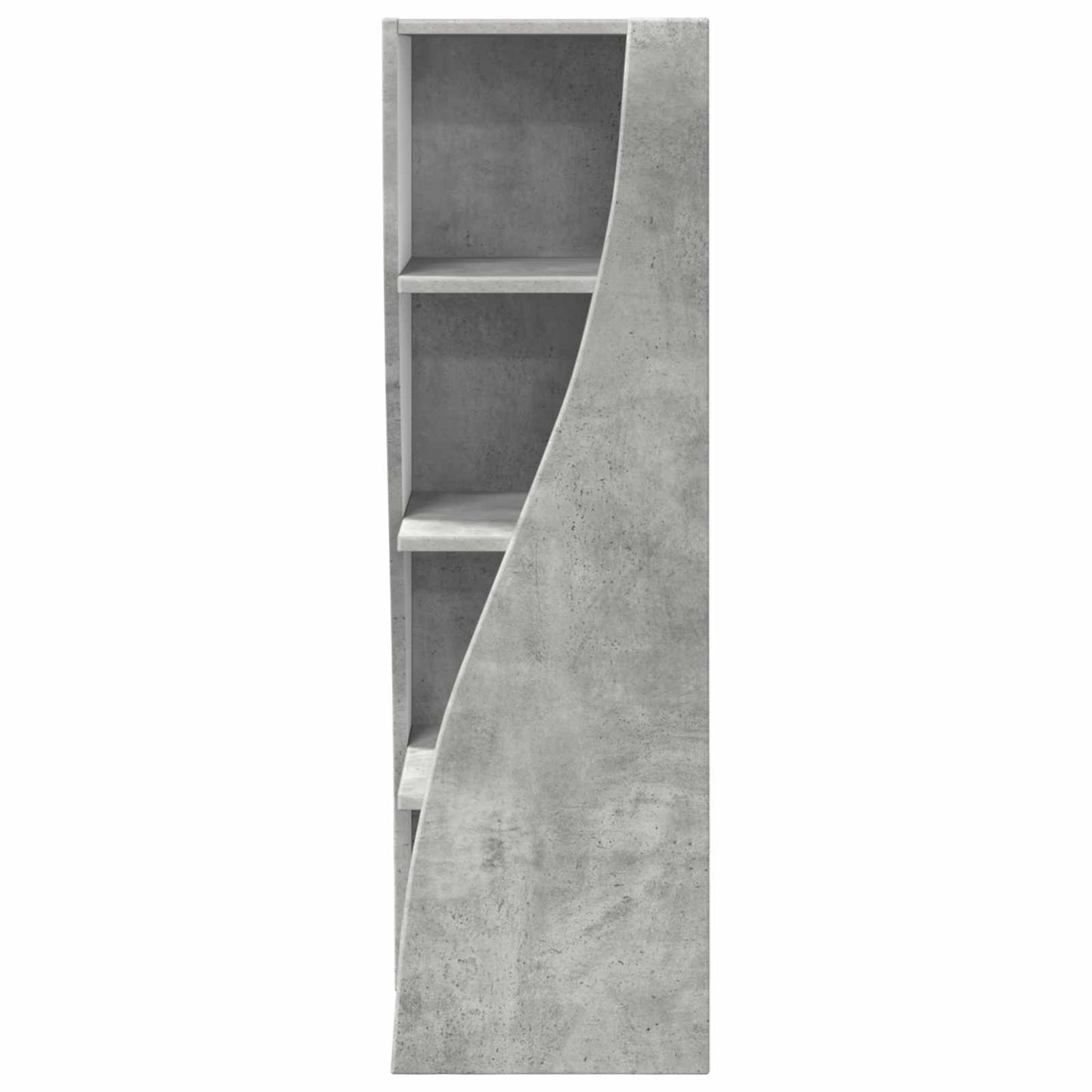 Hjørneskap Betonggrå 32x32x102cm Konstruert tre