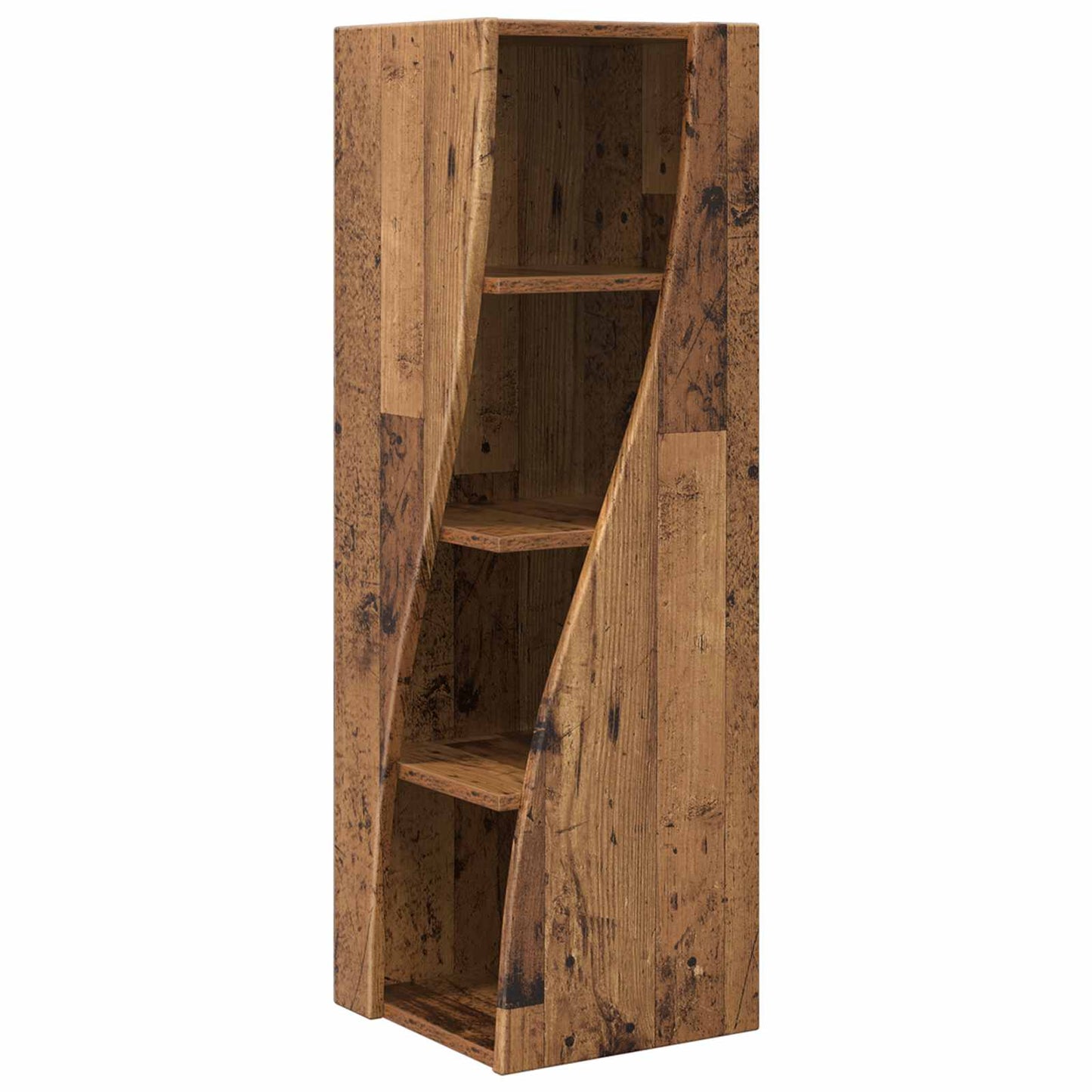 Hjørneskap Gammelt tre 32x32x102cm Konstruert tre