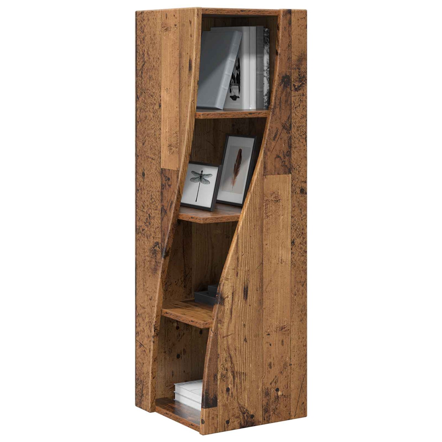 Hjørneskap Gammelt tre 32x32x102cm Konstruert tre