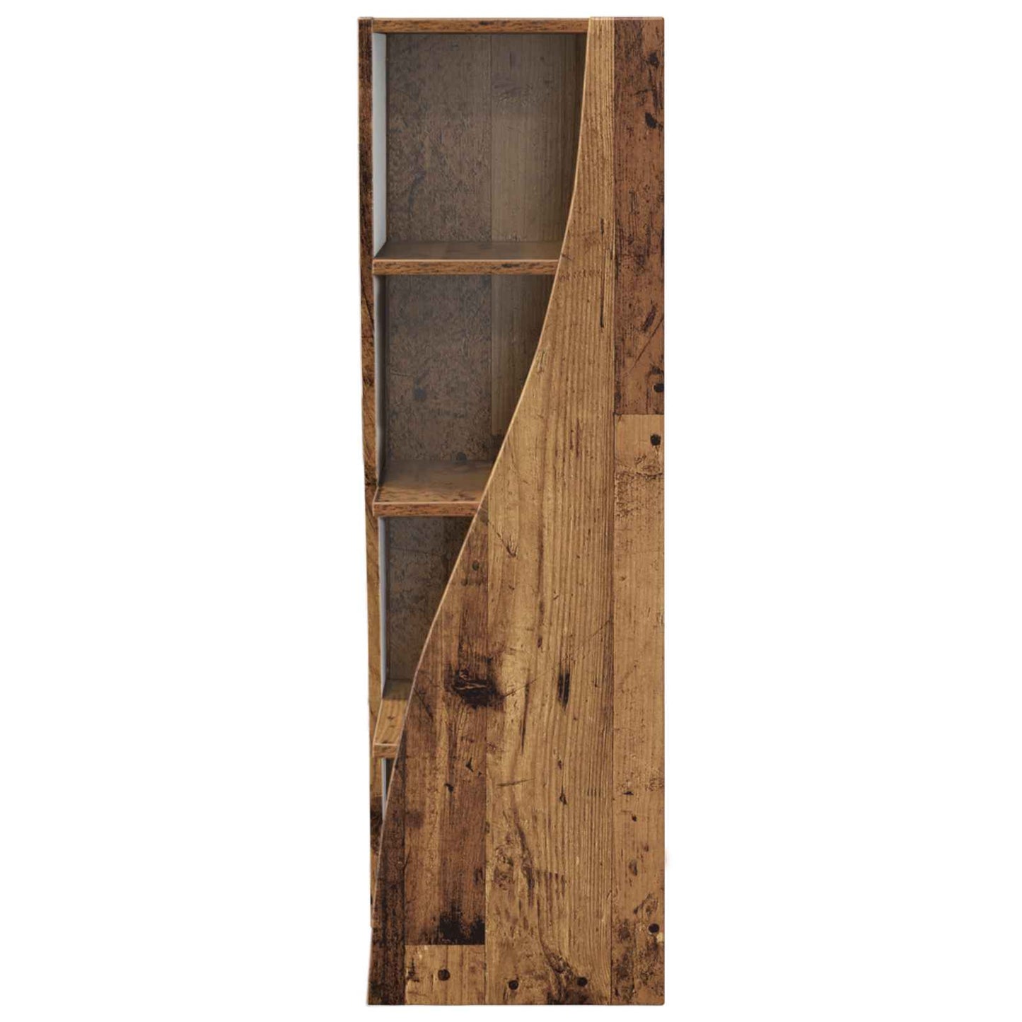 Hjørneskap Gammelt tre 32x32x102cm Konstruert tre